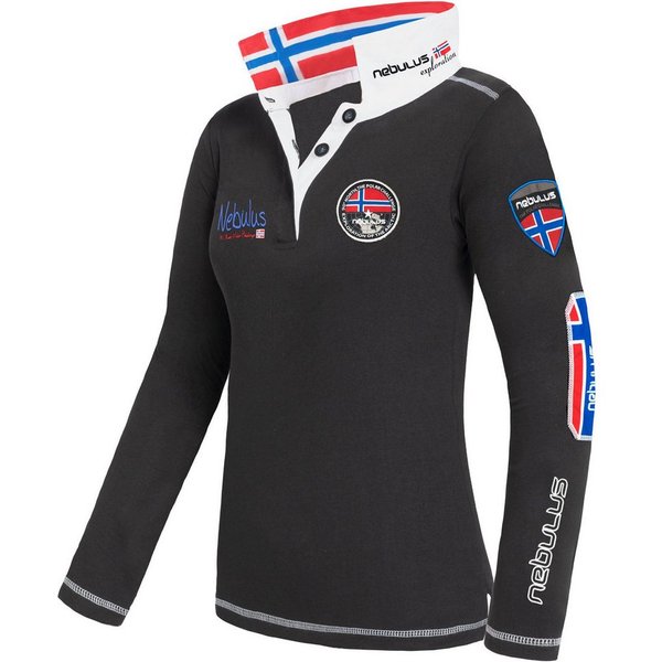 Nebulus Poloshirt BENTY, Q964 - Damen, schwarz, S/36