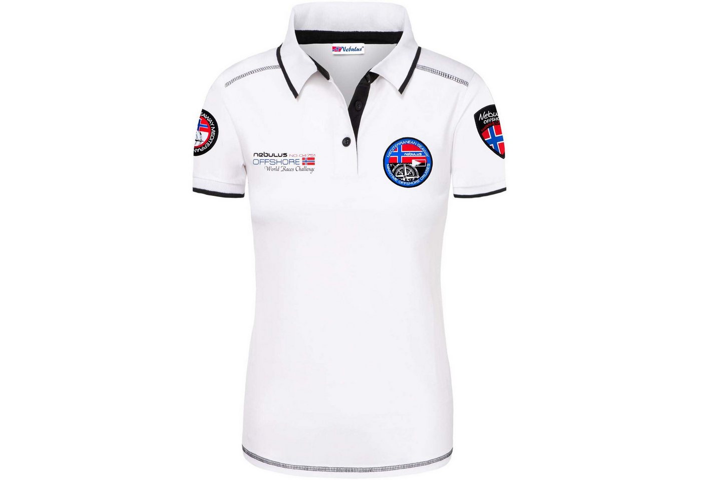 Nebulus Poloshirt FORWARD, P4052 - Damen, weiß, M/38 – Bild 2 von 5