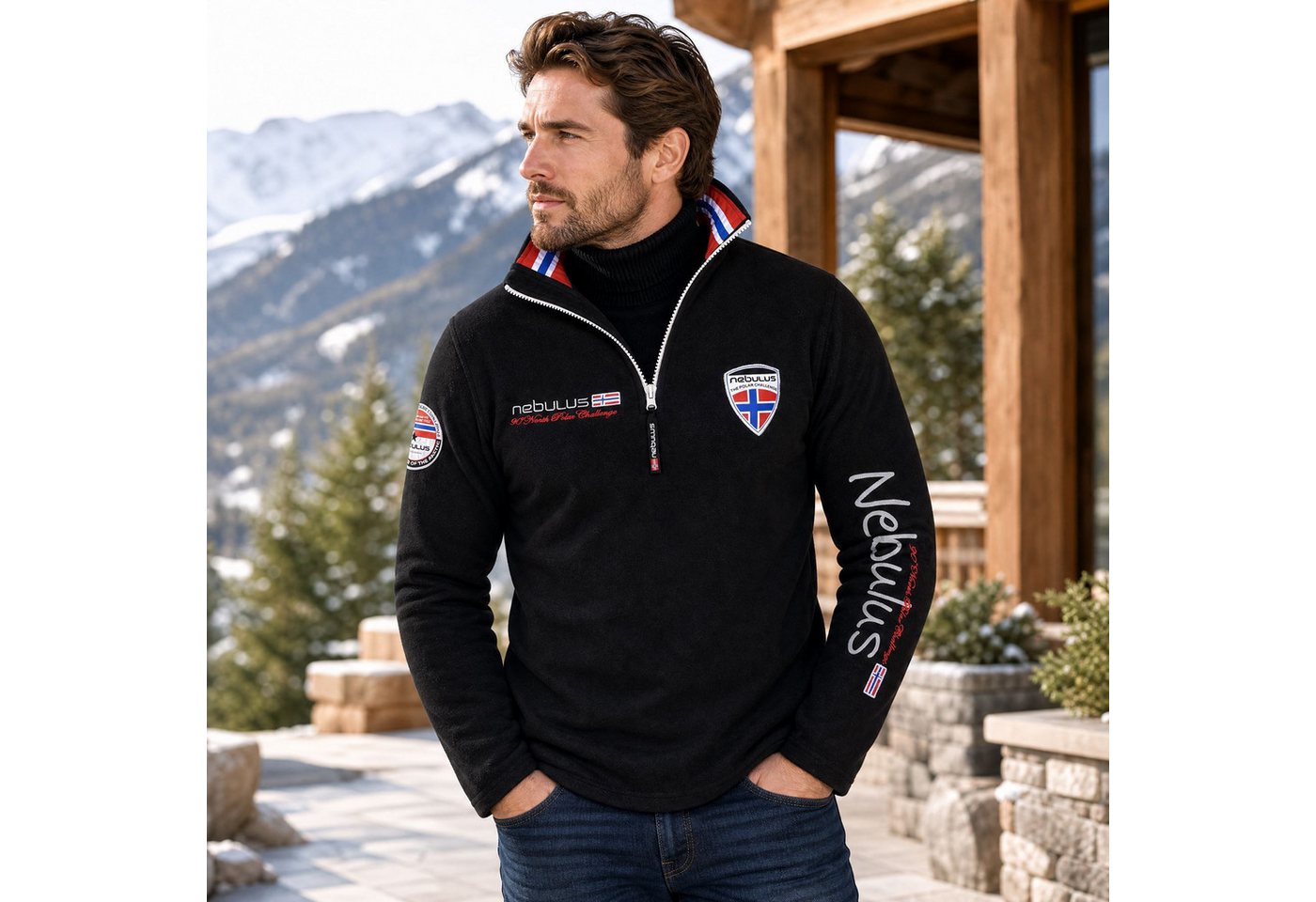Nebulus Pullover & Shorts SKANDINAVIA, Q999 - Herren, schwarz, 3XL – Bild 3 von 5