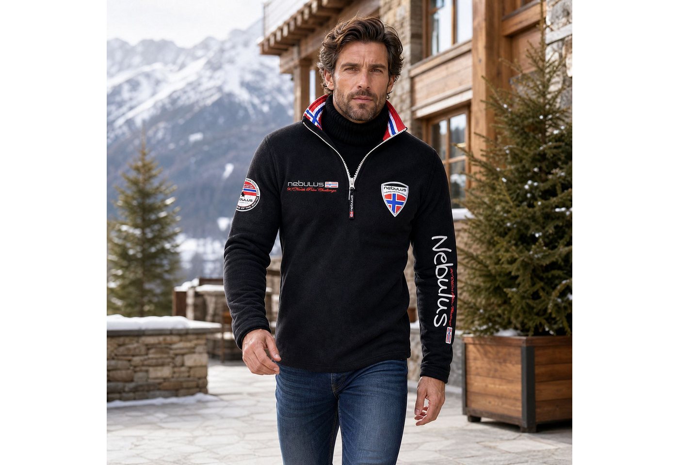 Nebulus Pullover & Shorts SKANDINAVIA, Q999 - Herren, schwarz, 3XL – Bild 4 von 5