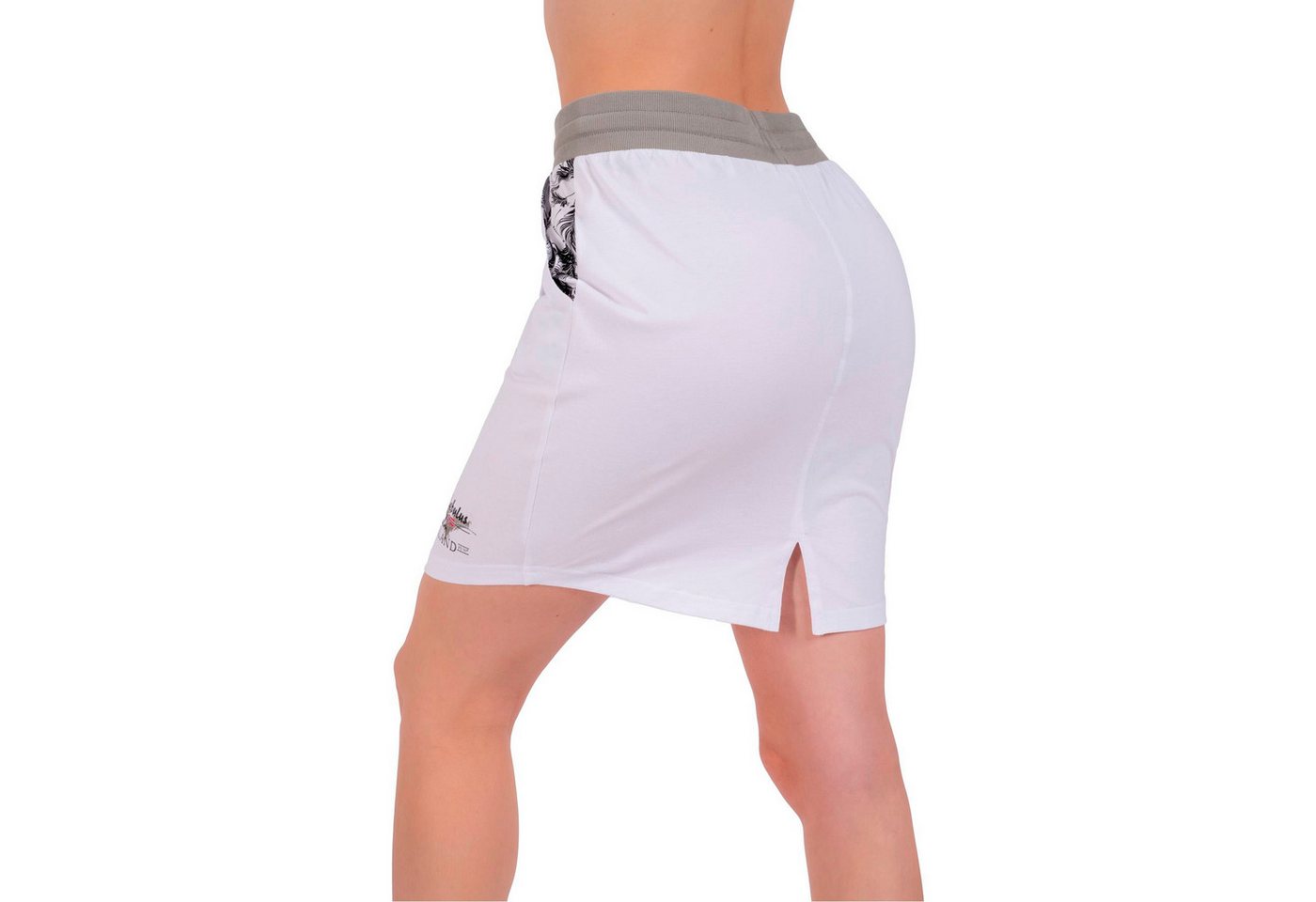 Nebulus Rock & Leggings PALM, P6650 - Damen, weiß-grau, M/38 – Bild 3 von 5