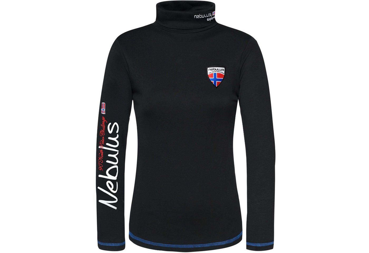 Nebulus Rollkragenpullover WARMER, Q1008 - Damen, schwarz, L/40 – Bild 2 von 5
