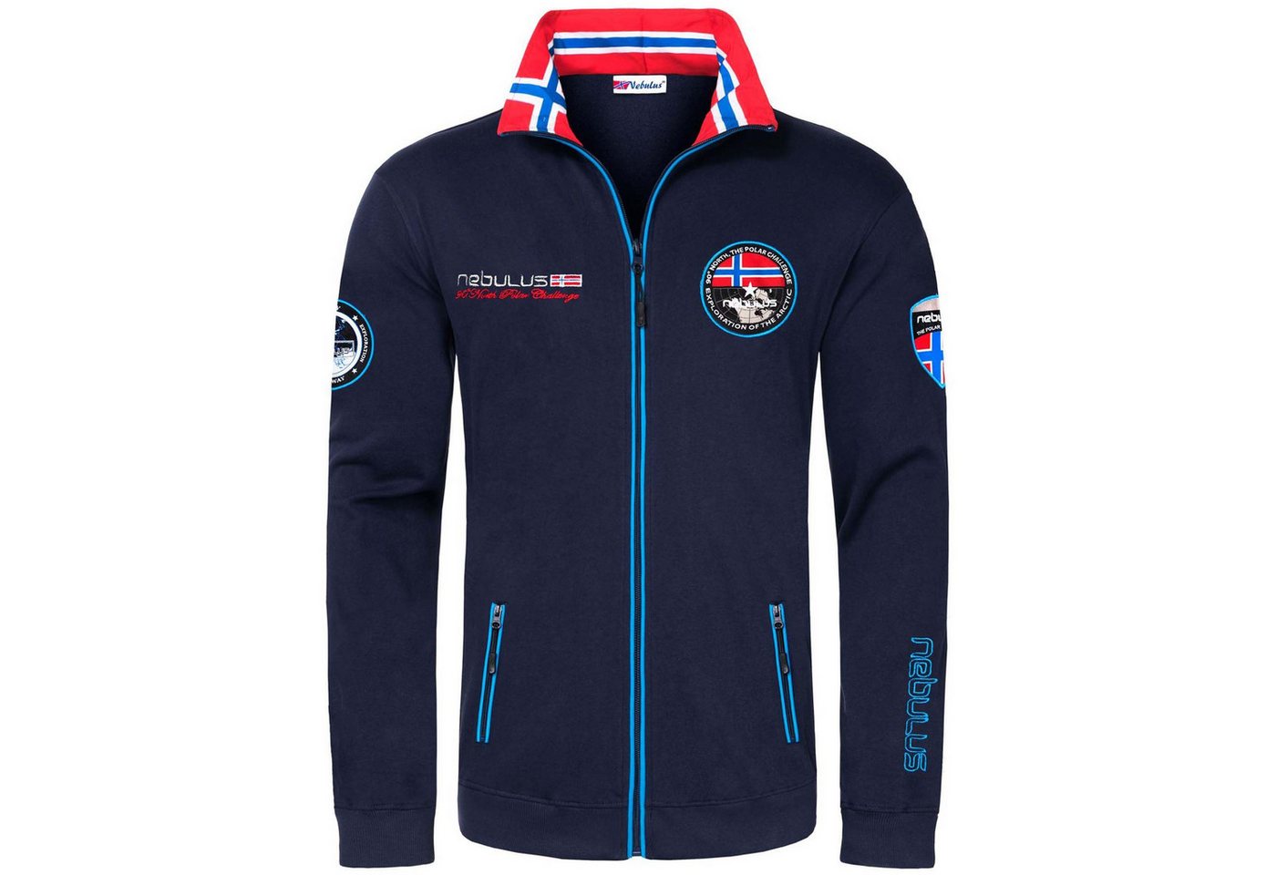 Nebulus Sweatjacke COMEBACK, P4117 - Herren, navy, XL – Bild 2 von 5