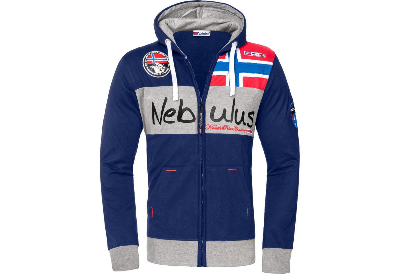 Nebulus Sweatjacke NAPA, Q1064 - Herren, navy, XXL – Bild 2 von 5