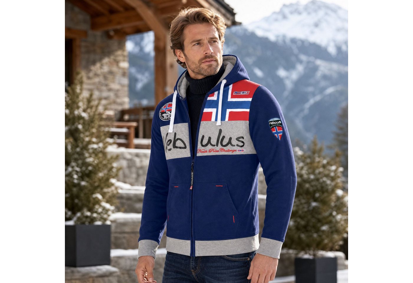 Nebulus Sweatjacke NAPA, Q1064 - Herren, navy, XXL – Bild 3 von 5