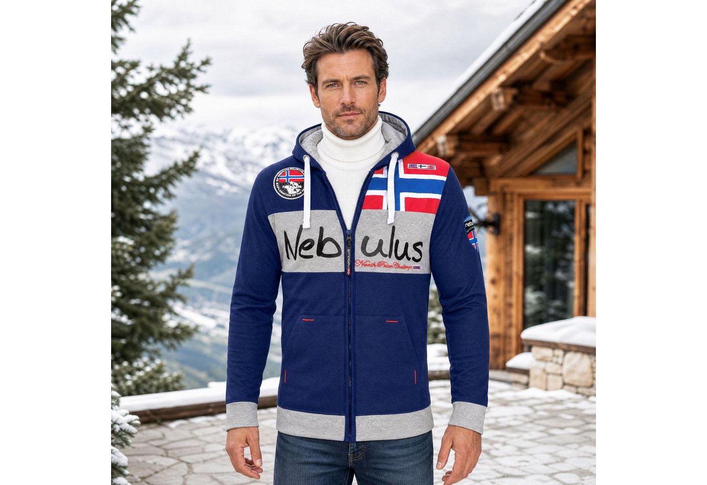 Nebulus Sweatjacke NAPA, Q1064 - Herren, navy, XXL – Bild 5 von 5