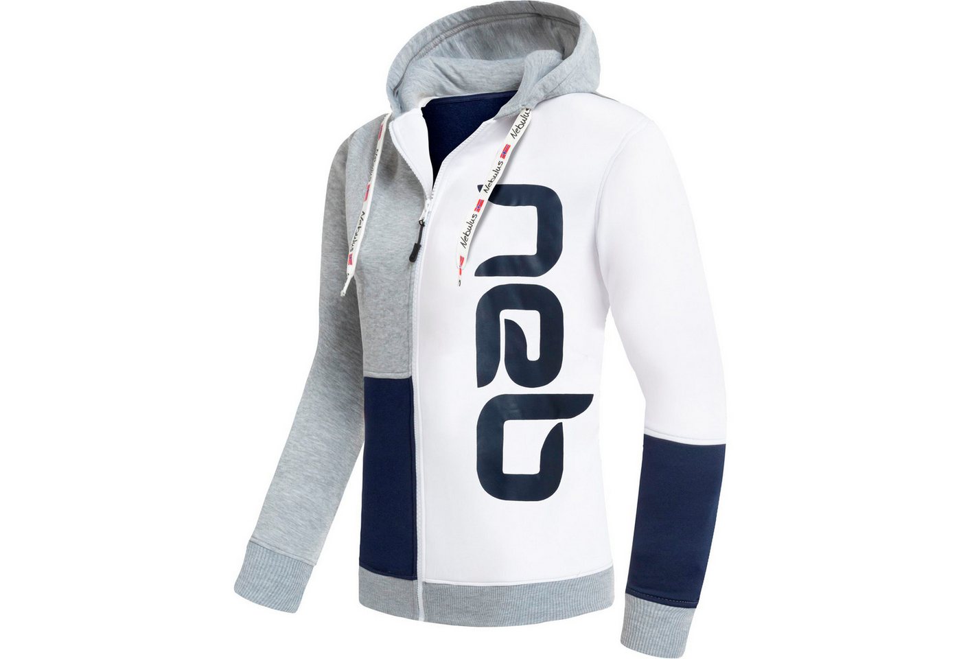 Nebulus Sweatjacke NEBSTER, P6111 - Herren, navy-weiß-grau, L – Bild 2 von 5