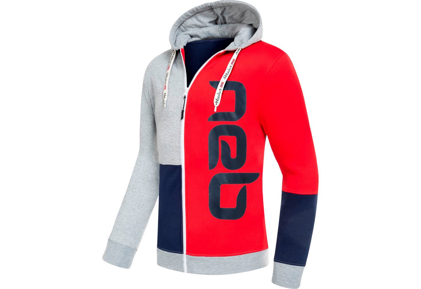 Nebulus Sweatjacke NEBSTER, P6110 - Herren, navy-rot-grau, L – Bild 2 von 5
