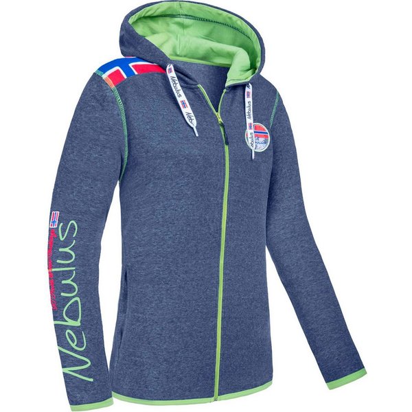 Nebulus Sweatjacke TURIOL, P6534 - Damen, navy-lime, XXL/44