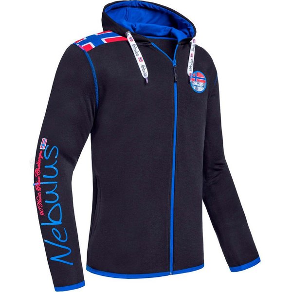 Nebulus Sweatjacke TURIOL, P6530 - Herren, schwarz-kobalt, M