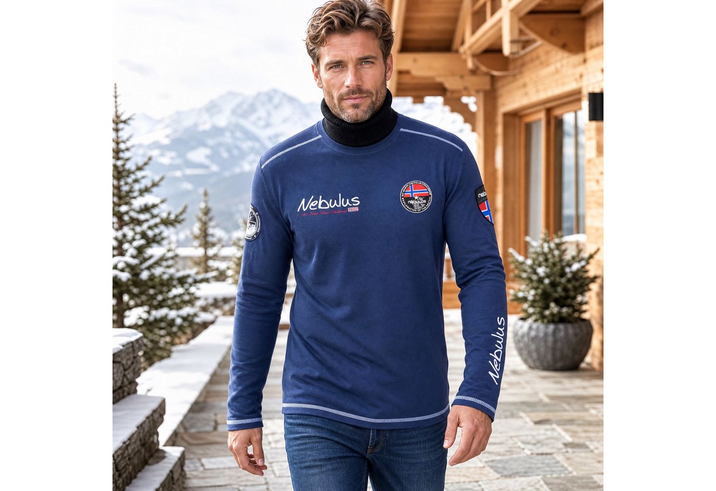Nebulus Sweatshirt BOOGY, P6655 - Herren, navy, 3XL – Bild 4 von 5