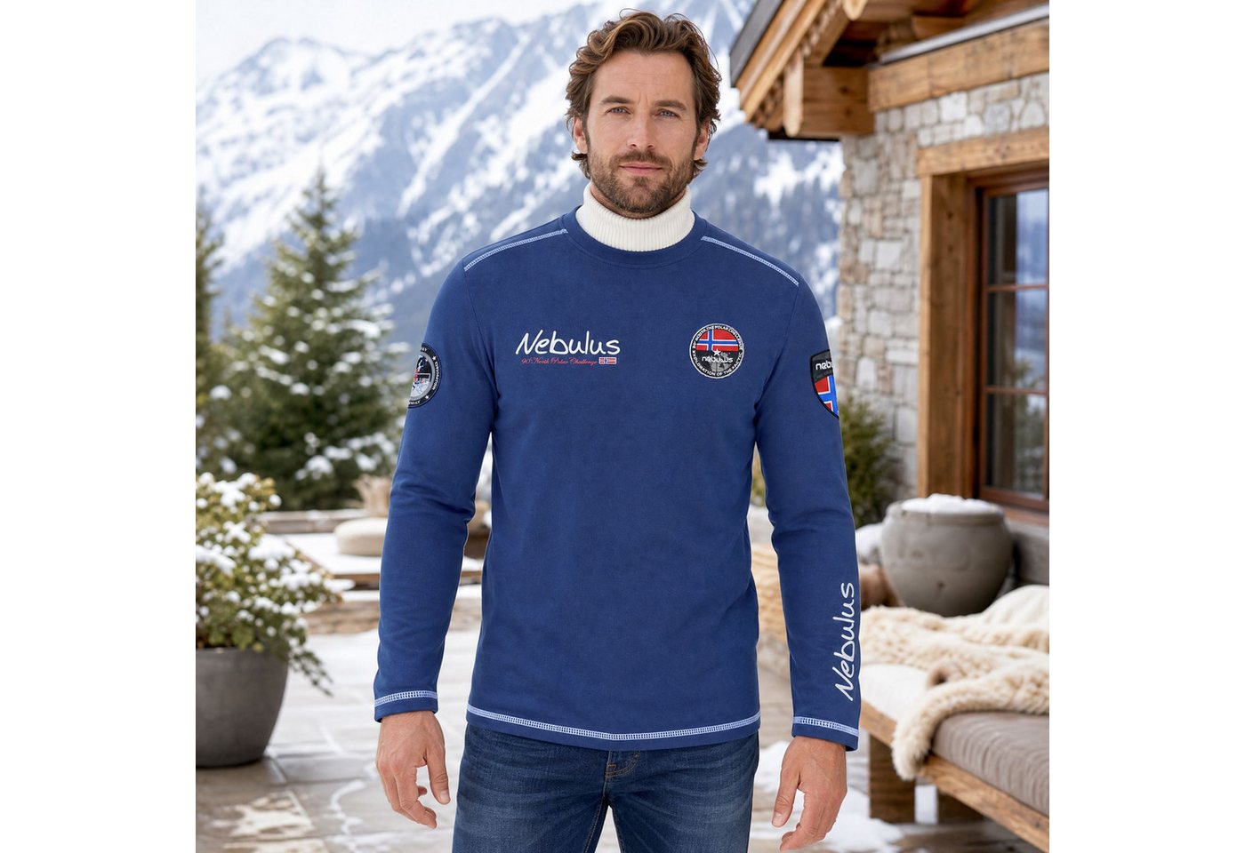 Nebulus Sweatshirt BOOGY, P6655 - Herren, navy, 3XL – Bild 5 von 5