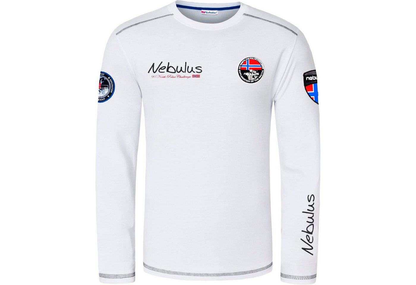 Nebulus Sweatshirt BOOGY, Q972 - Herren, weiß, XL – Bild 2 von 5