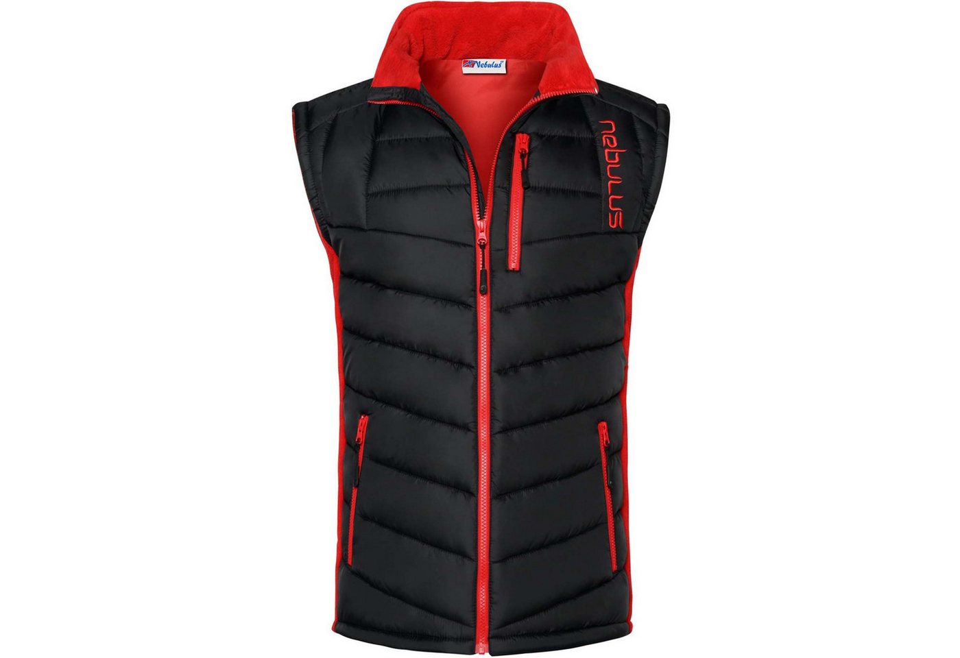 Nebulus Weste & Hemd REVIVAL, P4738 - Herren, schwarz-rot, M – Bild 2 von 5