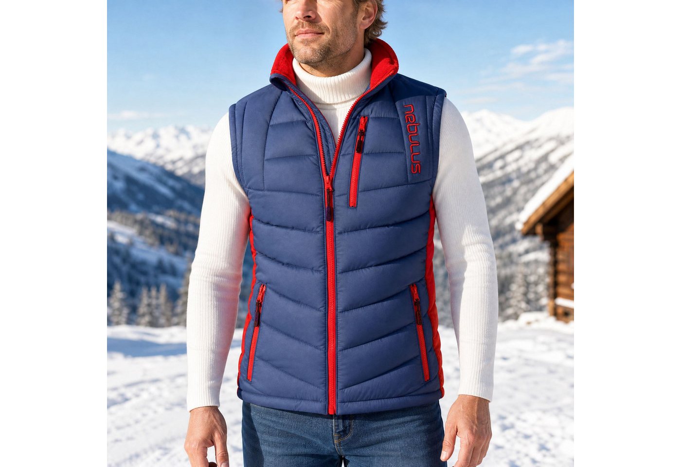 Nebulus Weste & Hemd REVIVAL, P5830 - Herren, navy-rot, L – Bild 5 von 5
