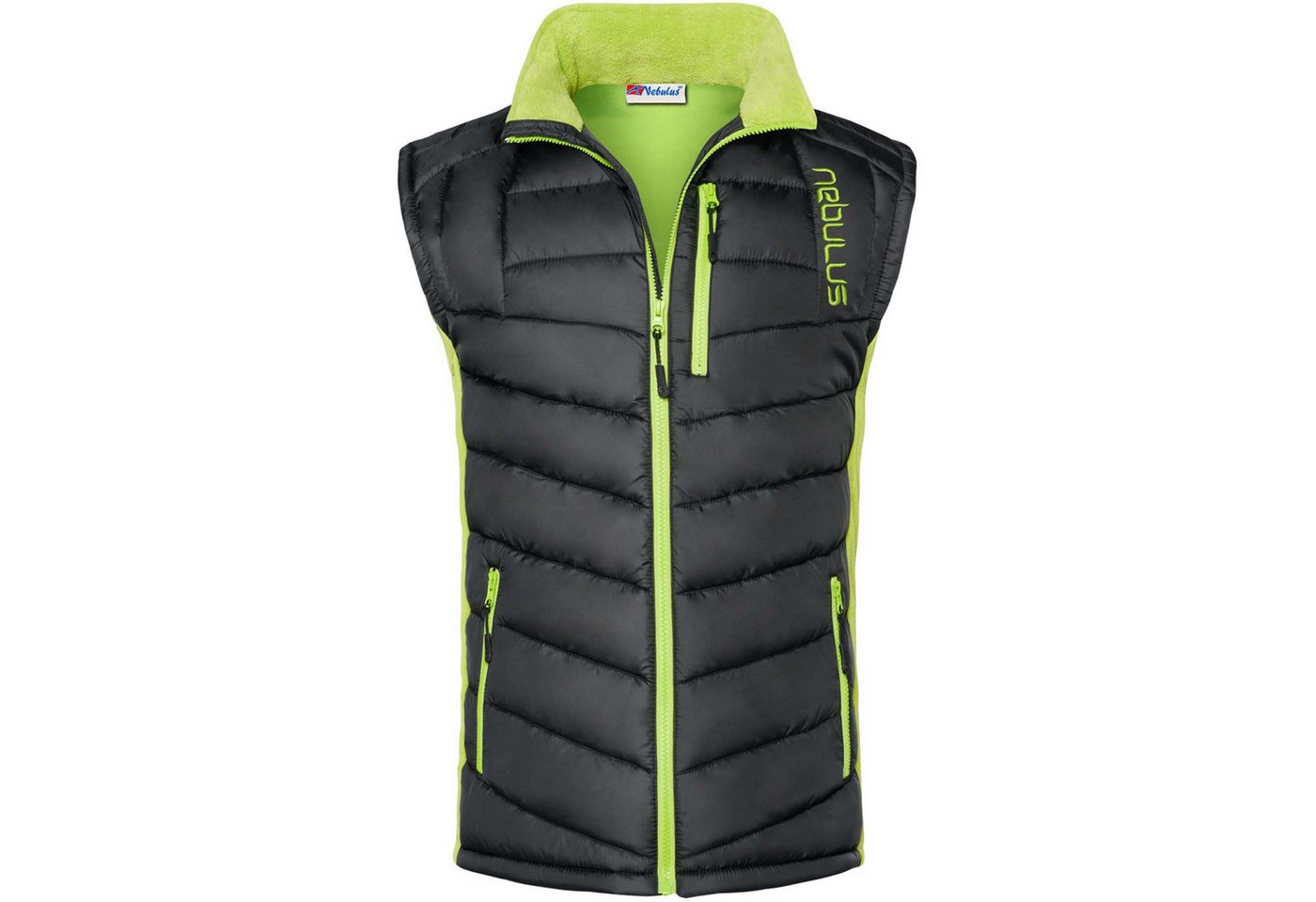 Nebulus Weste & Hemd REVIVAL, P4736 - Herren, schwarz-lime, M – Bild 2 von 5