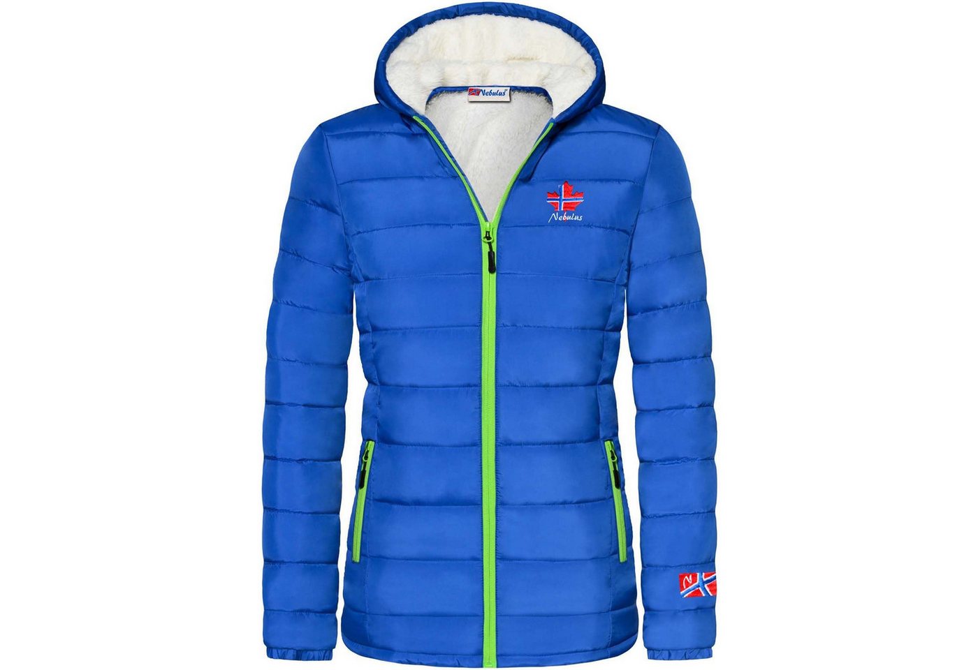 Nebulus Winterjacke GLOWFUR, P4838 - Damen, kobaltblau, M/38 – Bild 2 von 5