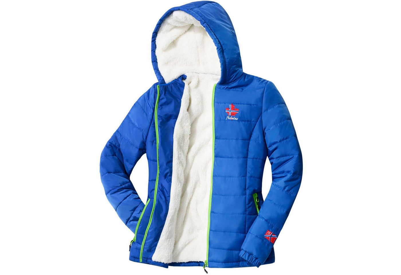 Nebulus Winterjacke GLOWFUR, P4838 - Damen, kobaltblau, M/38 – Bild 5 von 5