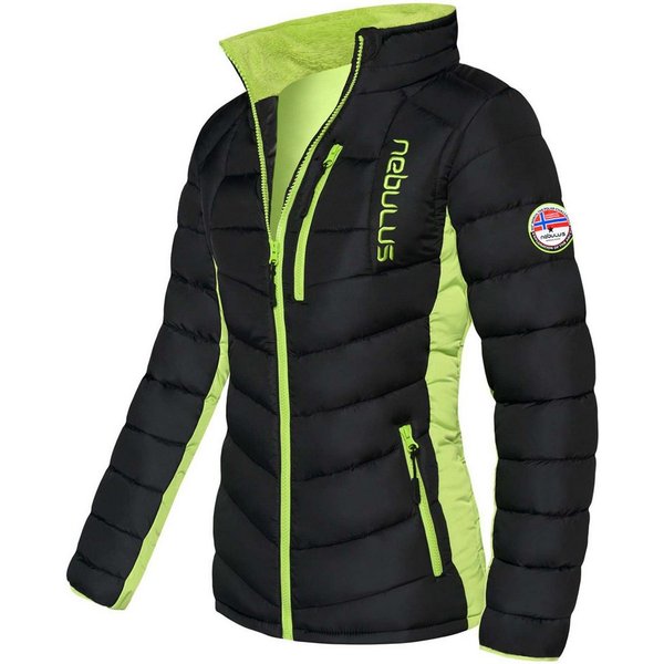 Nebulus Winterjacke Winterjacke, P4773 - Damen, schwarz-lime, L/40