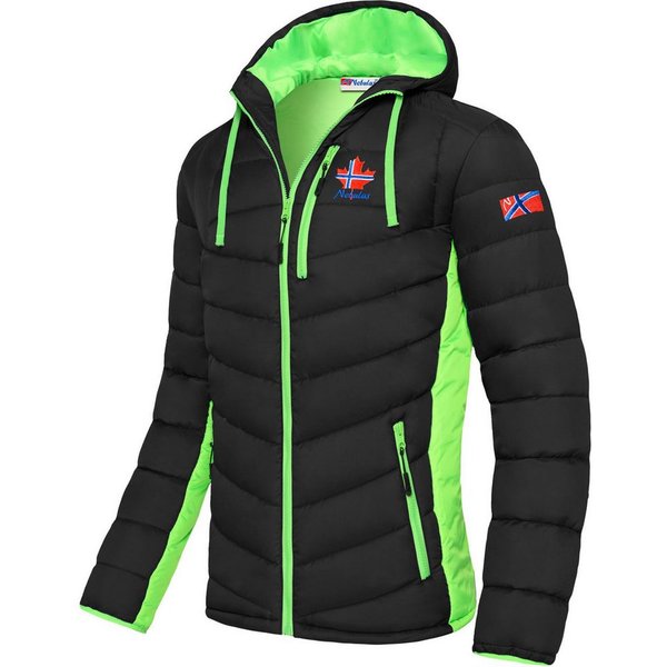 Nebulus Winterjacke MERIK, P5151 - Herren, schwarz-lime, M