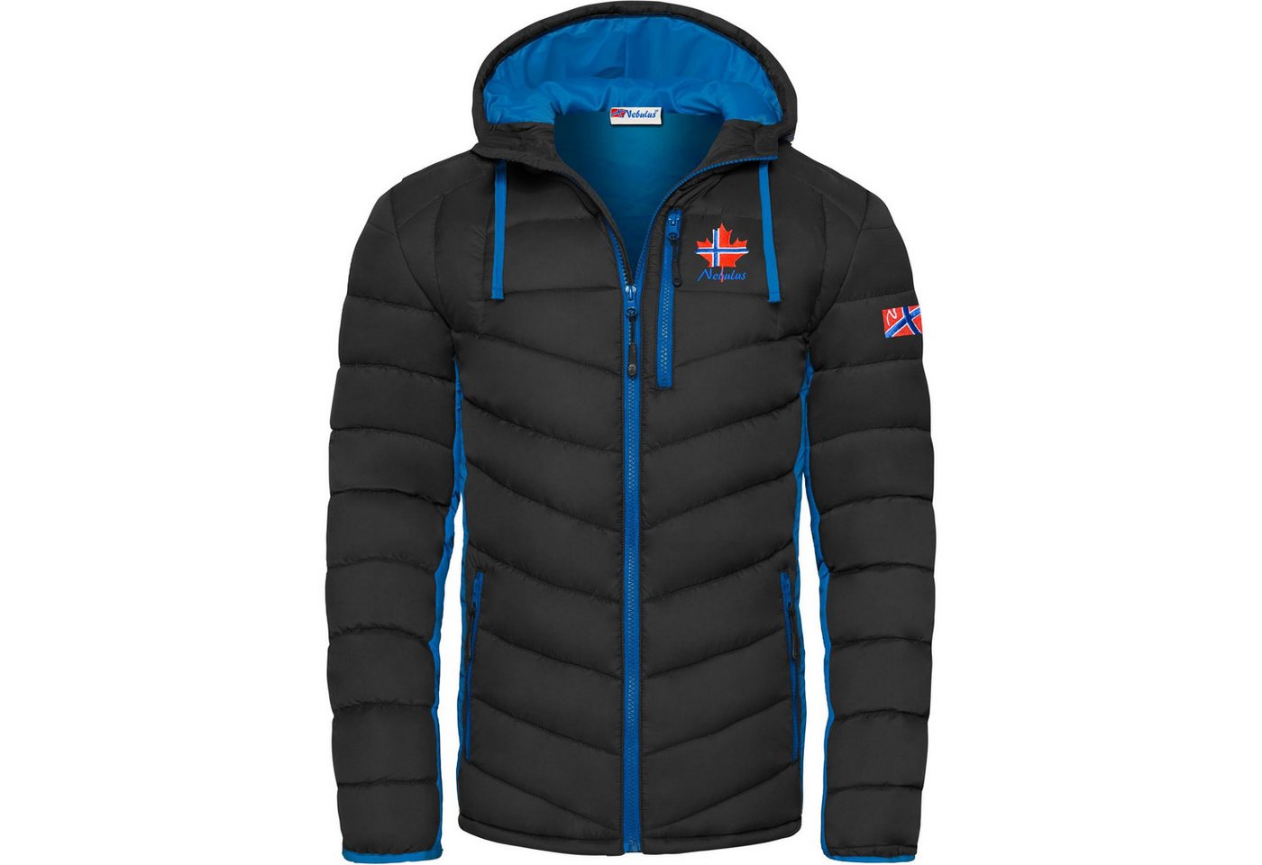 Nebulus Winterjacke MERIK, P4916 - Herren, schwarz-kobalt, S – Bild 2 von 5