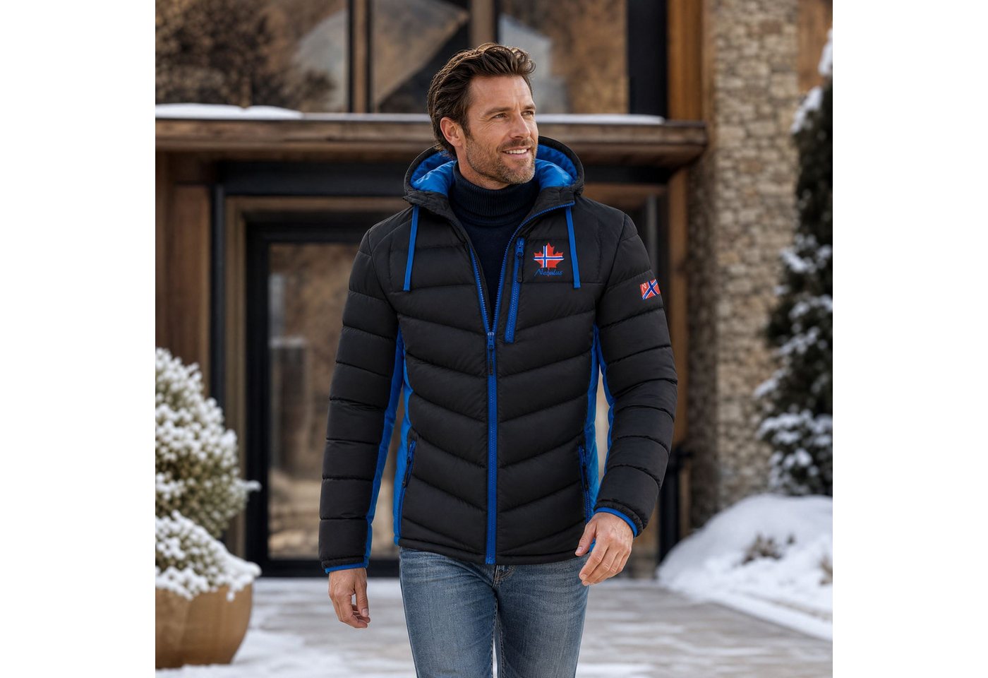 Nebulus Winterjacke MERIK, P4916 - Herren, schwarz-kobalt, S – Bild 5 von 5