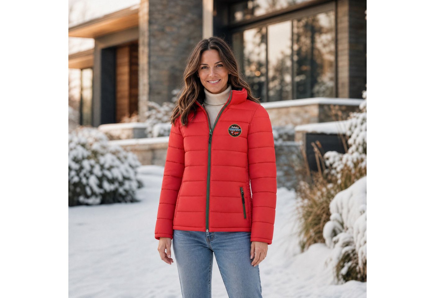 Nebulus Winterjacke TAMMES, P4813 - Damen, rot, L/40 – Bild 3 von 5