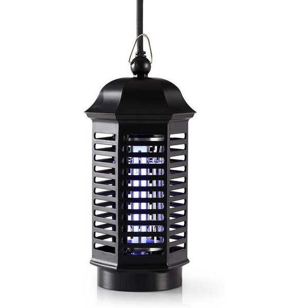 Nedis Insektenfalle INKI110CBK4, UV-A-Lockwirkung, Hochspannungsgitter, Auffangbehälter, Aufhaken