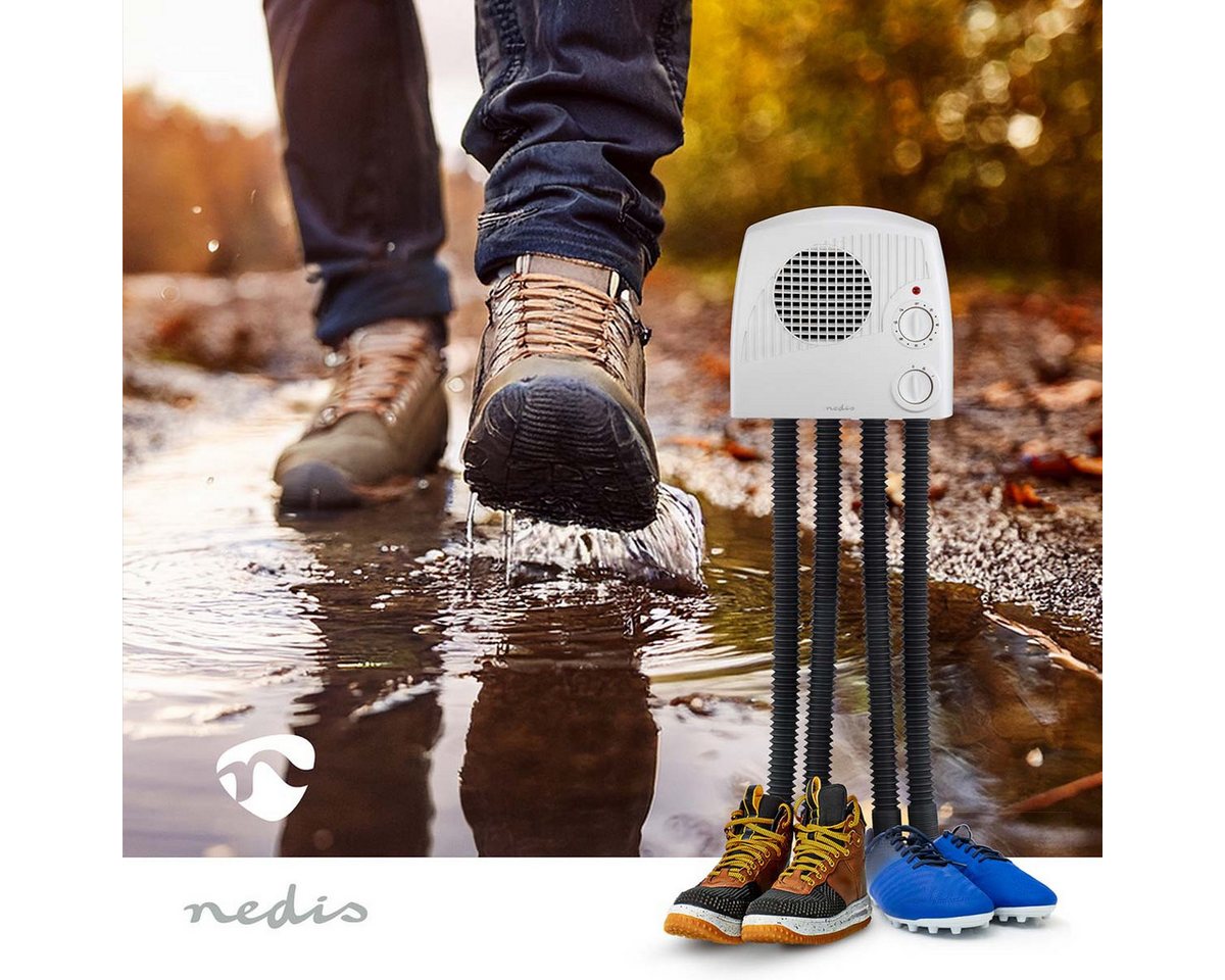 Nedis Schuhtrockner HTSH40WT, 350 W, Trocknet zwei Paar, Timer, Abschaltautomatik, Überhitzungsschutz – Bild 4 von 5