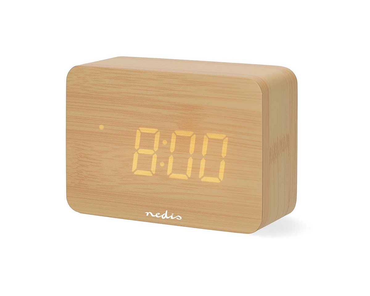 Nedis Wecker CLDK2008BN LED-Display, Datum, Raumtemperaturanzeige, Snooze-Funktion, USB – Bild 5 von 5