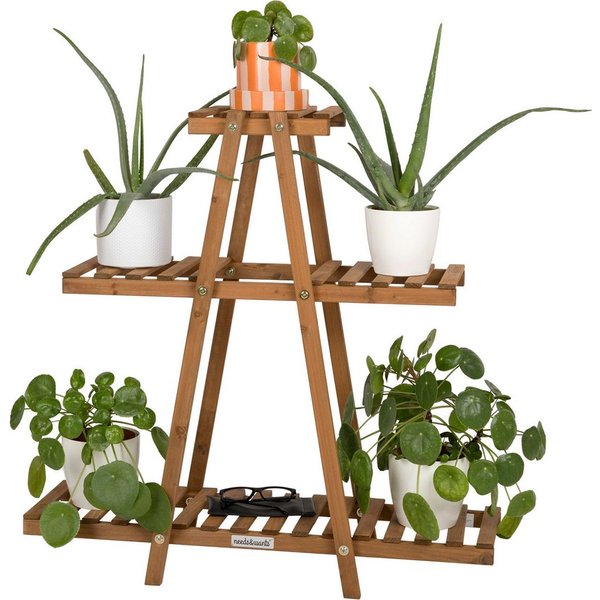 needs&wants® Blumenständer Pflanzenständer Blumentreppe Pflanzenregal Blumenregal Pflanzentreppe, Outdoor Indoor Balkon draußen Blumenleiter Pflanzleiter Pflanz