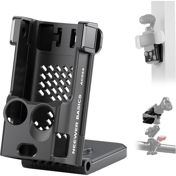 Neewer Action Cam-Halterung AC024 Magnetischer Halterung Ständer für DJI Osmo Pocket 3, (1-tlg., Creator Combo Zubehör Erweiterungsadapter, für Akkugriff M21 Li