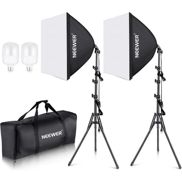 Neewer Fotostudio-Box NK200 700W Äquivalent Softbox Beleuchtung Set, NK200, LED wechselbar, E27
