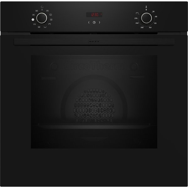 NEFF Backofen N 30 B1CVD0AK3, mit Teleskopauszug nachrüstbar, Hydrolyse, Base Steam für Knusprigkeit & schnelle EasyClean-Reinigung