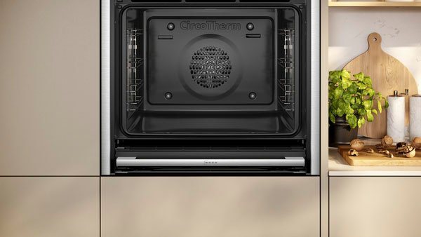 NEFF Backofen N 70 B54CR21N0, mit Teleskopauszug nachrüstbar, EasyClean®, Voll versenkbare Slide & Hide® Tür & Circo Therm® auf 3 Ebenen – Bild 3 von 5