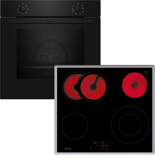 NEFF Backofen-Set N 30/N 50 BX16B, mit Teleskopauszug nachrüstbar, Gleichmäßiges Backen dank Circo Therm & Bräterzone