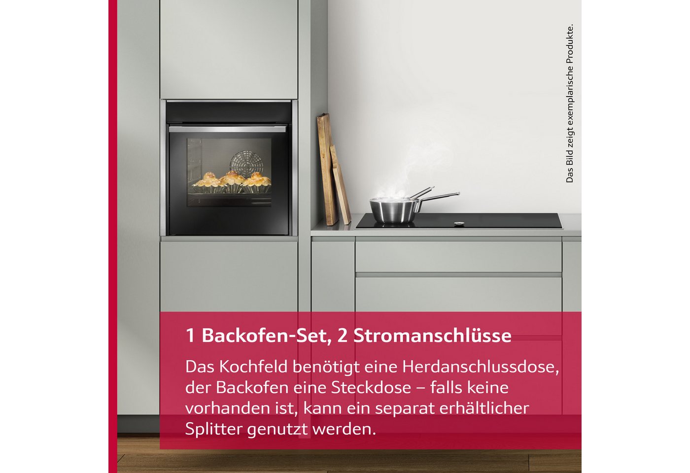 NEFF Backofen-Set N 30/N 50 BX16B, mit Teleskopauszug nachrüstbar, Gleichmäßiges Backen dank Circo Therm & Bräterzone – Bild 2 von 5