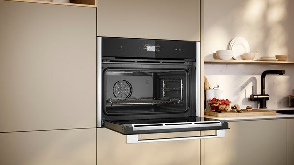 NEFF Dampfbackofen N 90 C24FS31N0, mit Teleskopauszug nachrüstbar, EasyClean® – Bild 4 von 5