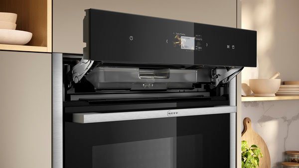 NEFF Dampfbackofen N 90 C24FS31N0, mit Teleskopauszug nachrüstbar, EasyClean® – Bild 5 von 5