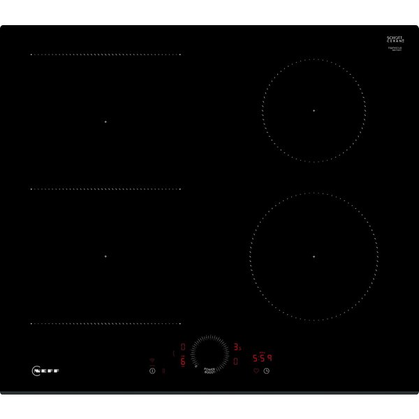 NEFF Induktions-Kochfeld N 70 T56FHS1L0, Twist Touch® Steuerung per Fingerdreh und große Induktionszone
