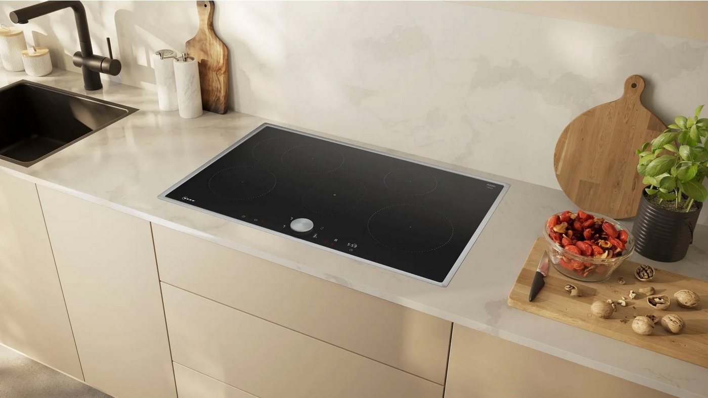 NEFF Induktions-Kochfeld N 90 T58STF1L0, Powerstufe für schnelle Hitze & bequeme Steuerung mit Twist Pad® – Bild 5 von 5