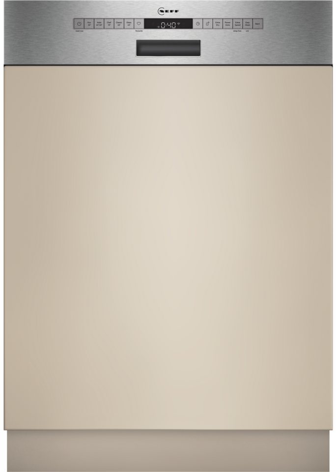 NEFF teilintegrierbarer Geschirrspüler S145EVS04E, 14 Maßgedecke, Automatische Türöffnung für Effizienz, flexible Körbe & Schubladen – Bild 3 von 5