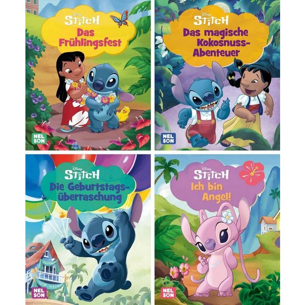 Nelson Mini-Bücher: 4er Disney Lilo & Stitch 5-8 / diverse