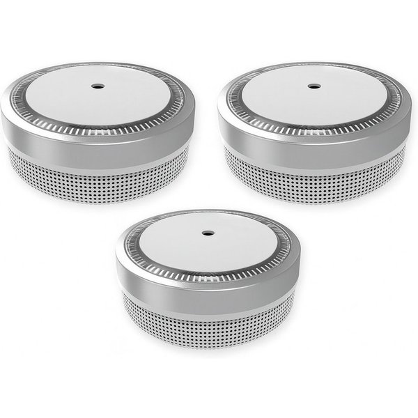 NEMAXX M1-Mini Rauchwarnmelder/Rauchmelder Ø71,6mm, Rauchmelder (Photoelektrisch, LED-Status, Prüftaste, Batteriewarnung pausierbar)