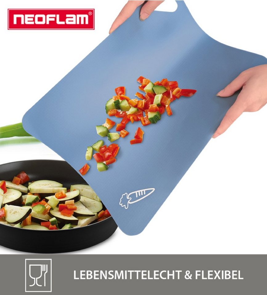 NEOFLAM® Schneidebrett Flexible Schneidematten, 4tlg., Kunststoff, (4-St) – Bild 3 von 5