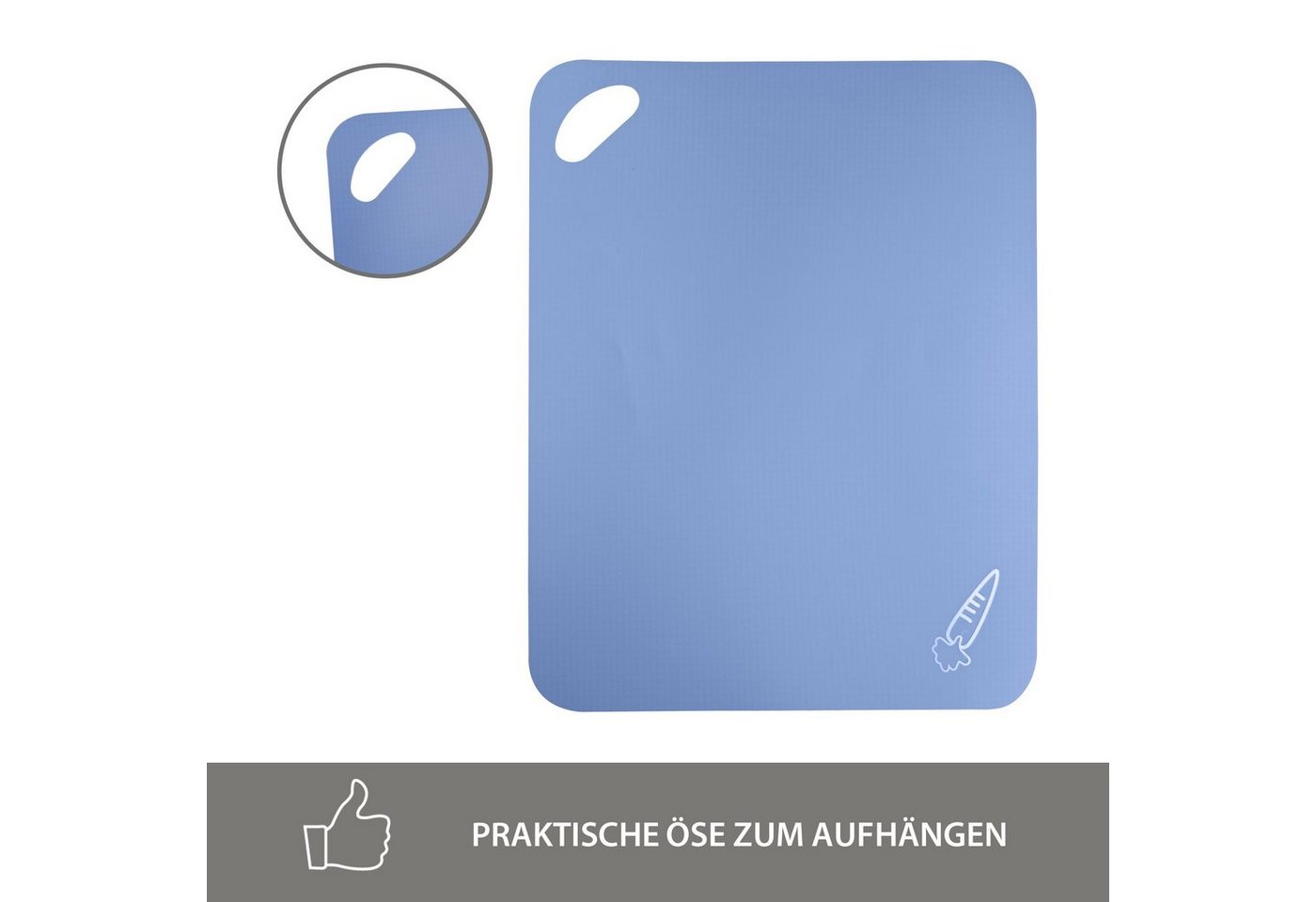 NEOFLAM® Schneidebrett Flexible Schneidematten, 4tlg., Kunststoff, (4-St) – Bild 5 von 5