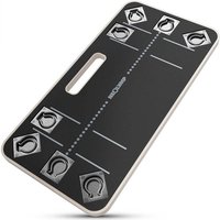 NEOLYMP Expander Widerstandsbänder Plattform aus Holz mit Grip Tape & Metallösen, Hochwertige Mehrschicht-Holzkonstruktion mit integrierten Metallösen