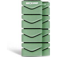 NEOLYMP Pilates Gewichtsmanschetten 2er Set aus Silikon – verstellbar, Größe 1 KG in Grün