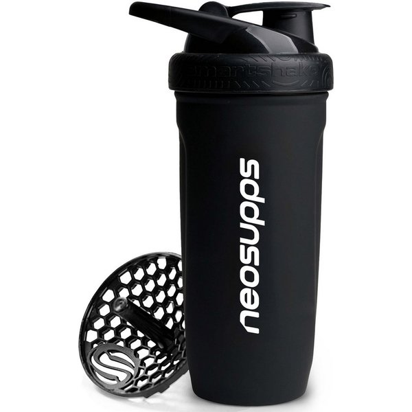 Neosupps Protein Shaker Steel Shaker 700ml, BPA- und DEHP-freier Premium Eiweiß Shaker, mit Sieb für cremige, klumpenfreie Shakes & lebenslange Haltbarkeit