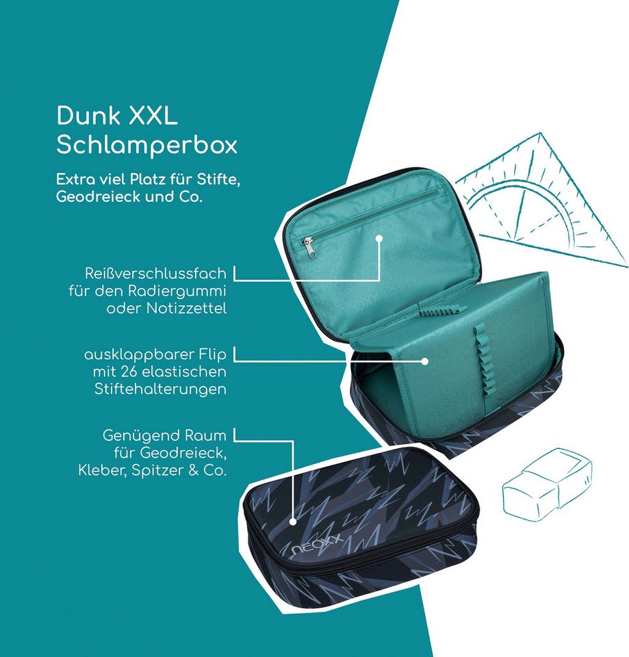 neoxx Schreibgeräteetui Schlamperbox, Dunk, teilweise aus recyceltem Material – Bild 2 von 4
